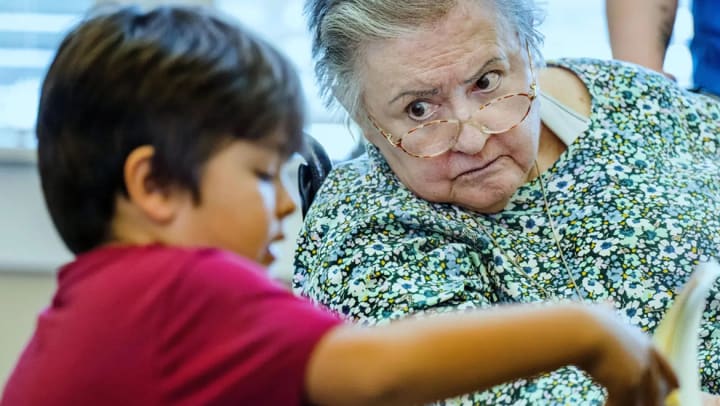 Vineyard Place Residents Host local Cole Canyon Elementary Students for Reading and Other Activities