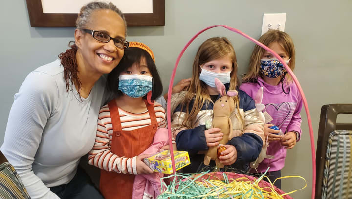 Grace Point Teams Up with Local School Children to Make Easter Baskets