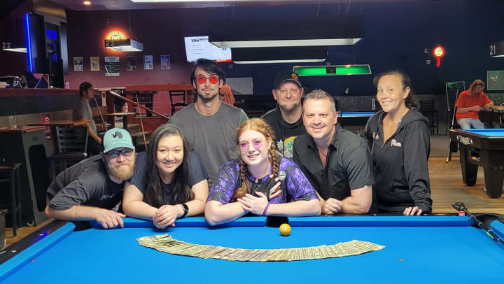 Willowbrook Place Holds a Pool Tournament Fundraiser