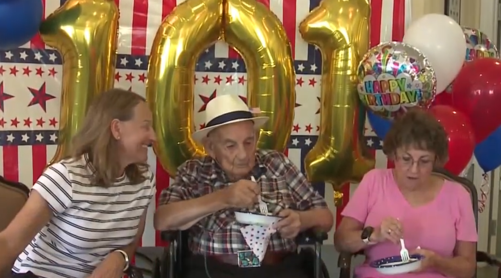 A Special 101st Birthday Celebration at North Ridge Memory Care for a Decorated World War II Veteran