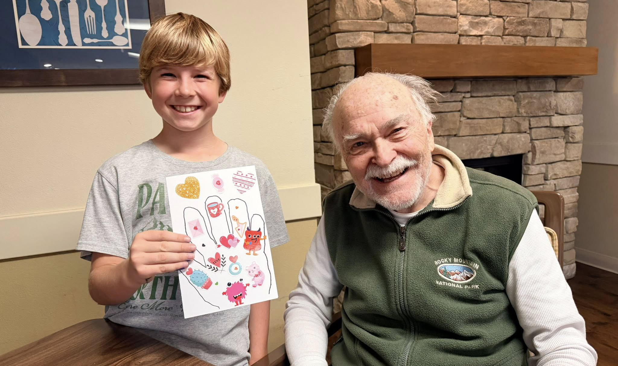 Vineyard Place Residents Join with Local Students to Spread Valentine Cheer