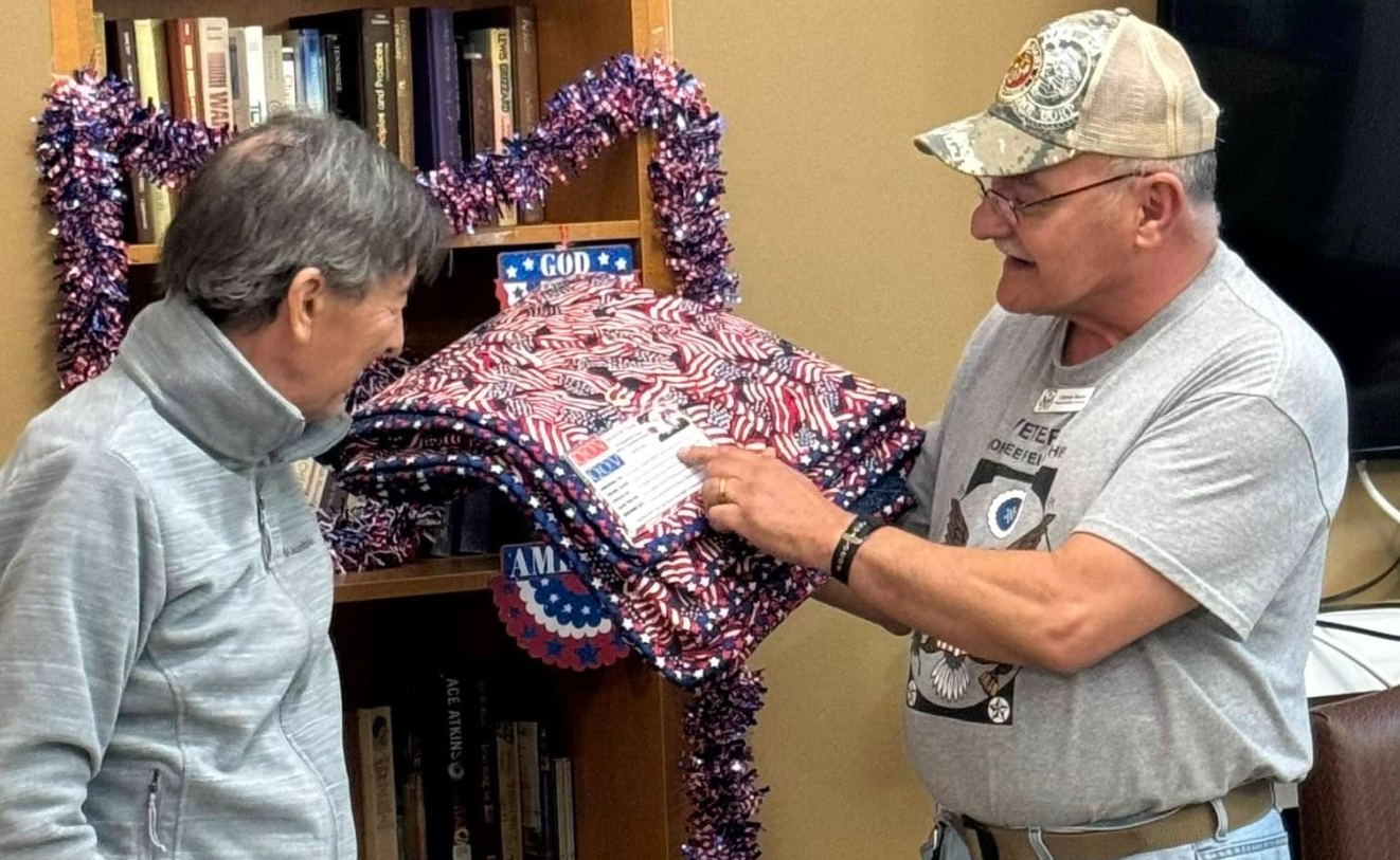 Concord Place Resident Receives the Quilt of Valor