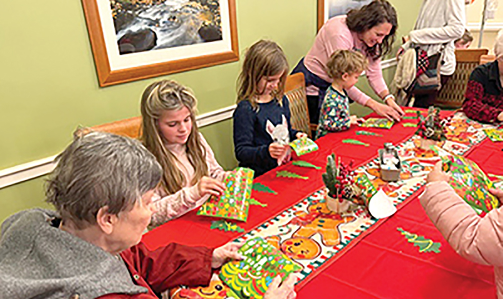 Homeschoolers Pay a Holiday Visit to Concord Place Residents