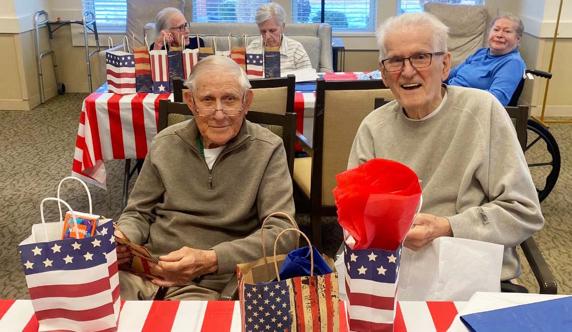 Emerald Place Residents Show Their Support for Veterans with Bags of Hope