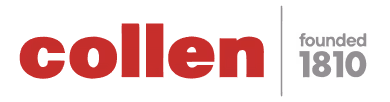 Collen company logo with text founded 1910.