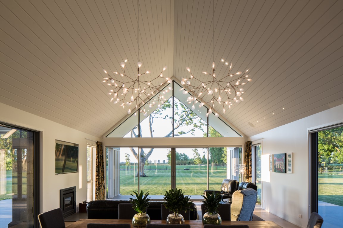 Modern architectural home with outdoor living area built to last by Millar Construction