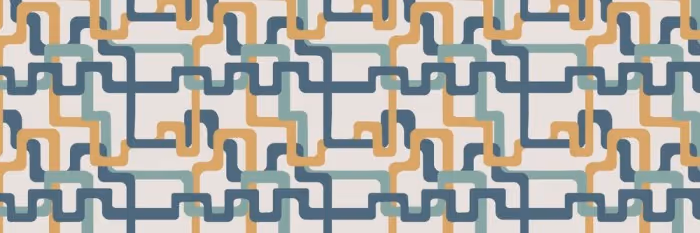 Abstract interconnected colorful network lines pattern illustration representing healthcare intelligence and data flow