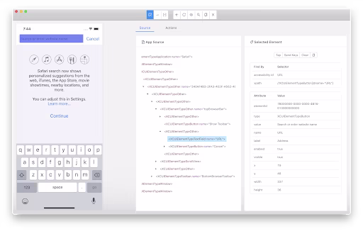 To set the value we're going to use the iOS predicate string locator again.