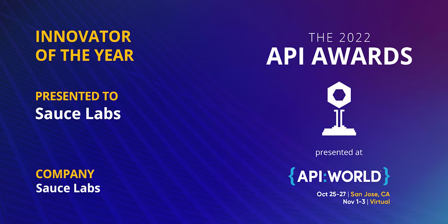 API Awards 2022 API Innovator of the Year