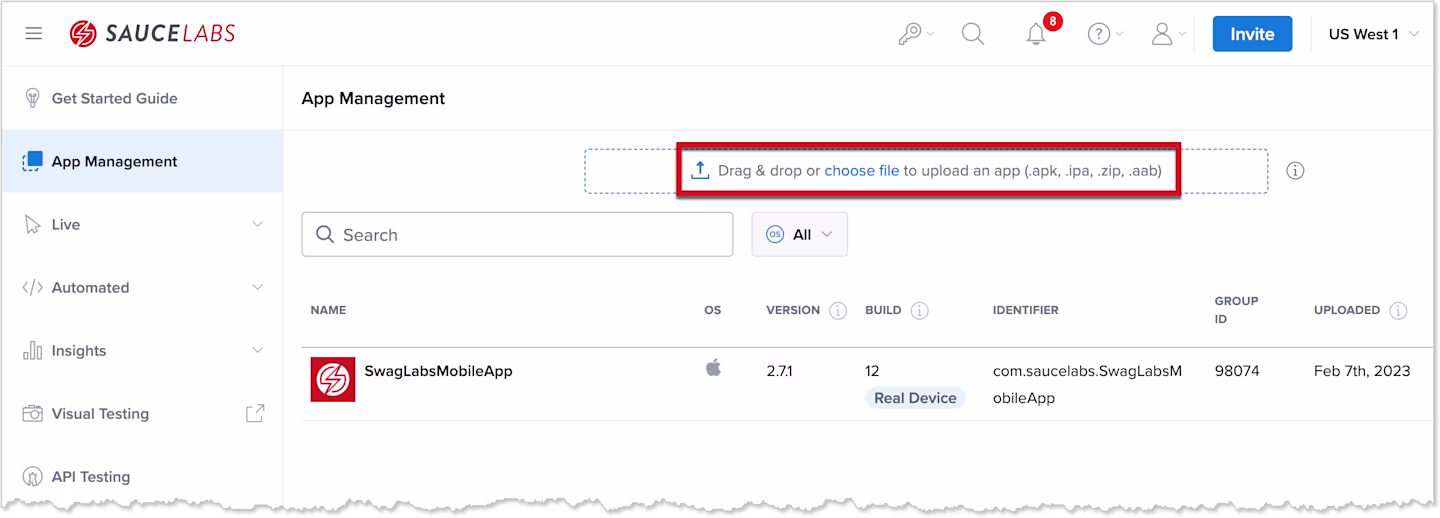 App management step 2