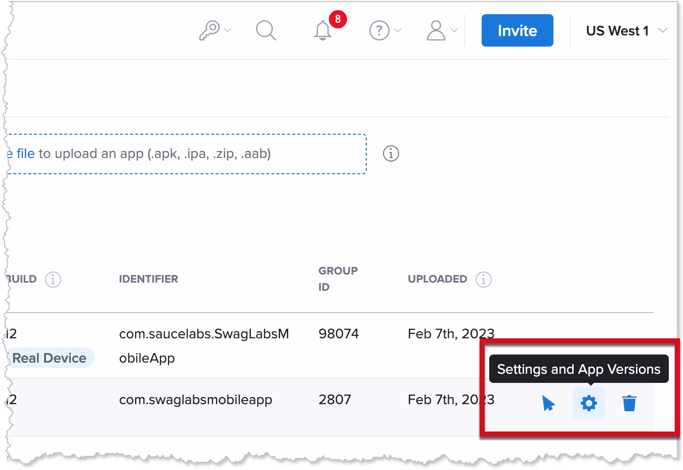 App management step 3a