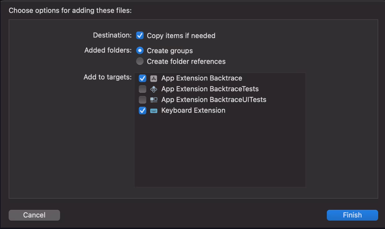 Error Monitoring Dialog Box