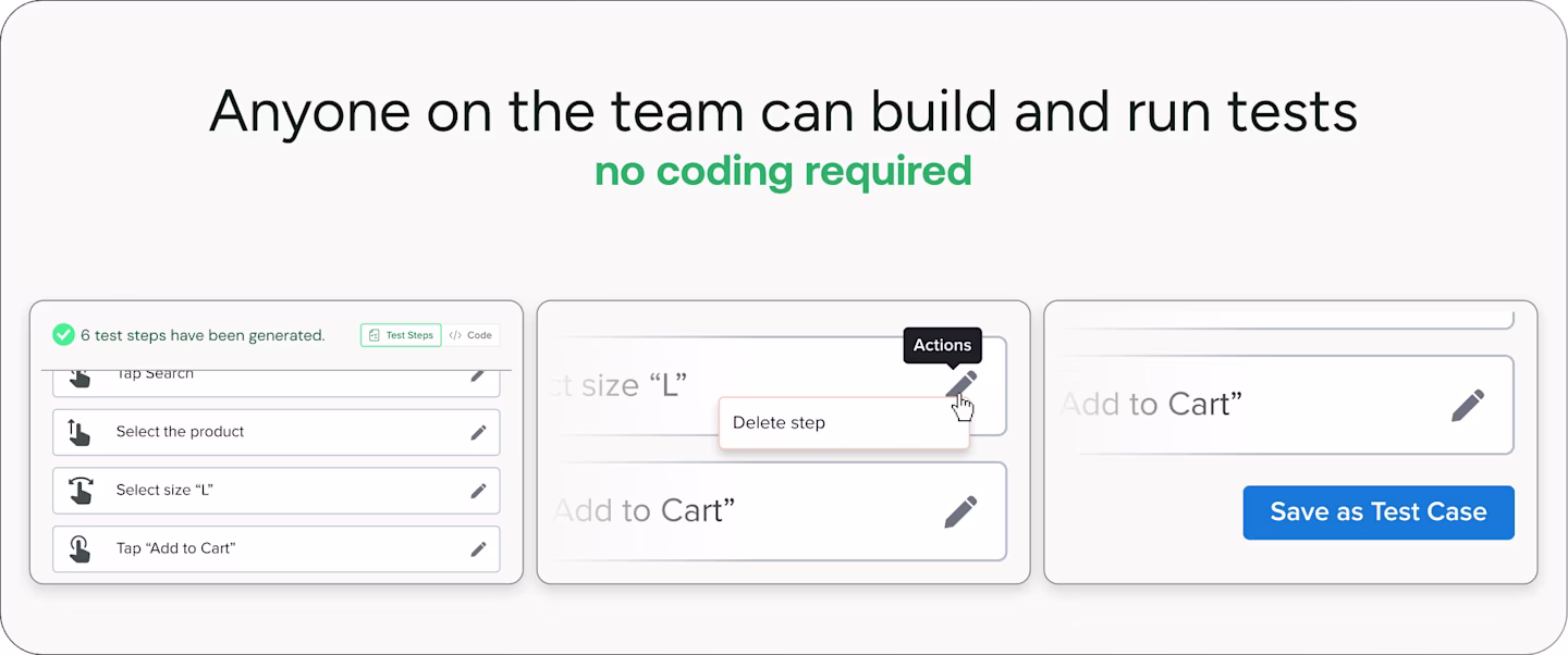 Sauce AI for Test Authoring - No Code