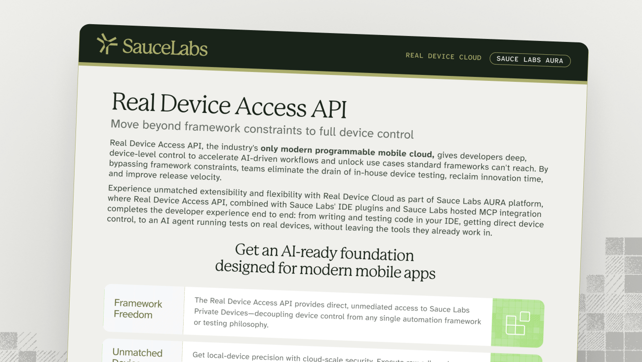 Real Device Access API