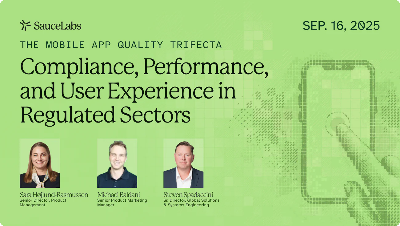 Compliance, Performance and User Experience Webinar
