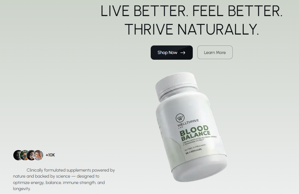 WellThrive Lab Blood Balance 