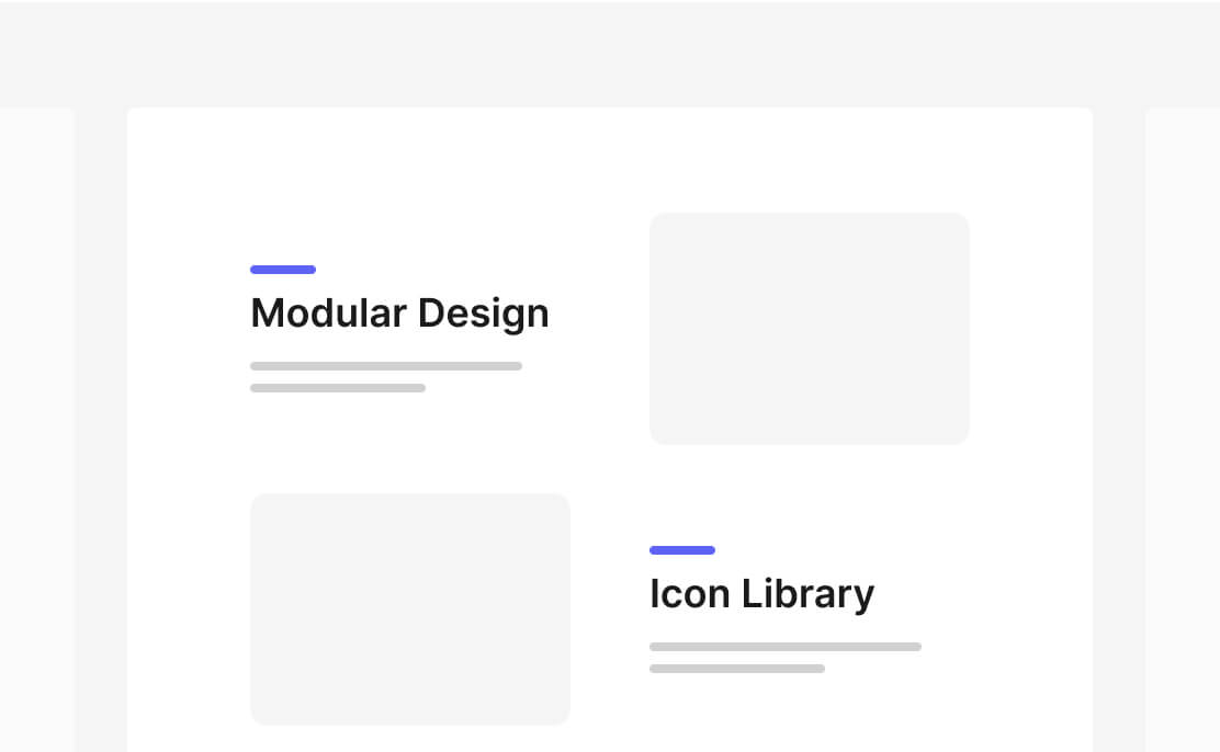 Features sections