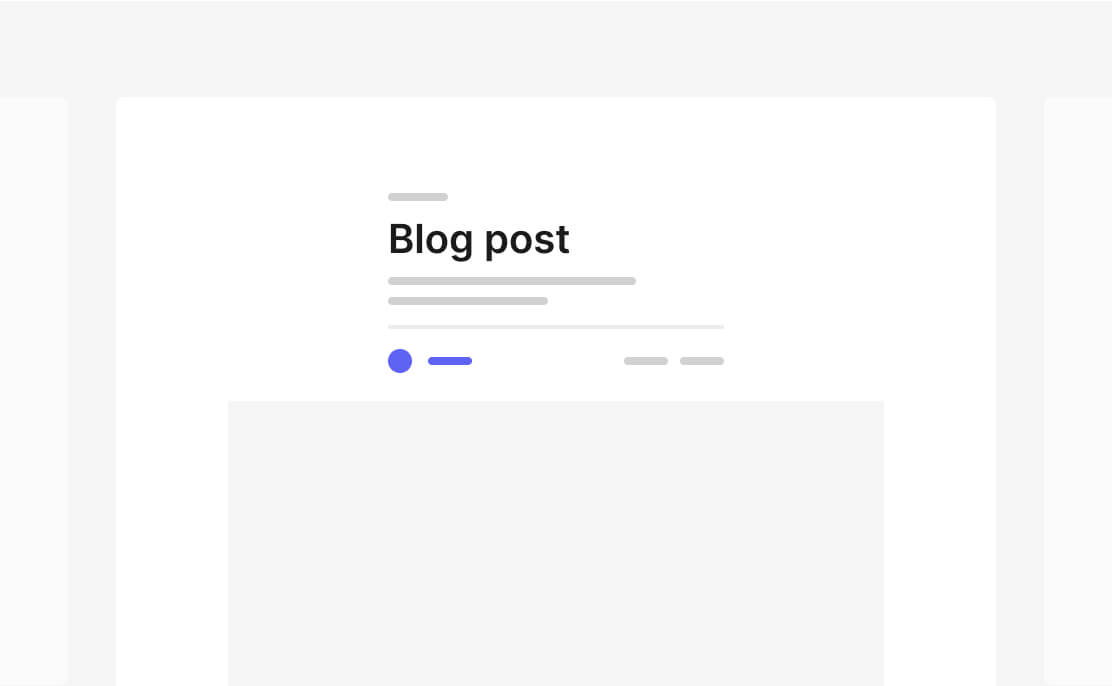 Blog section