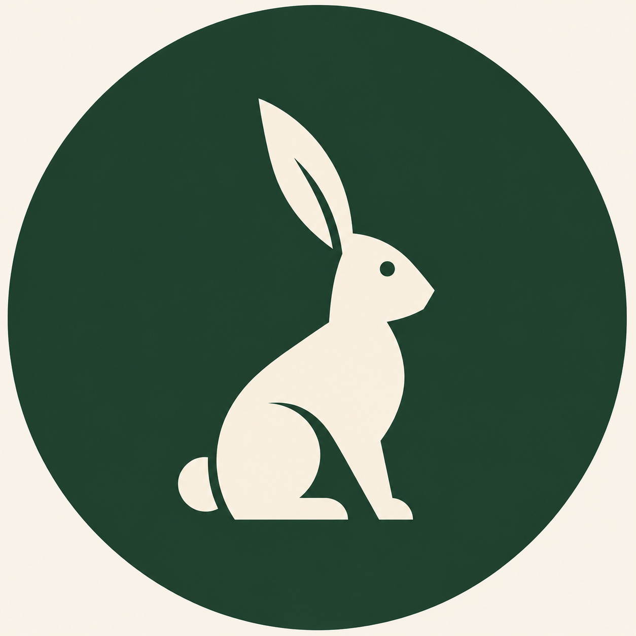 Swamp Rabbit Lawn Care logo — rabbit mark