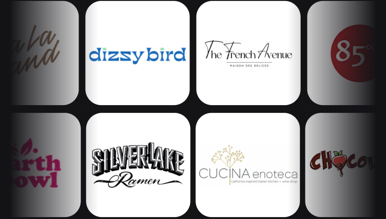 Partner restaurant logos