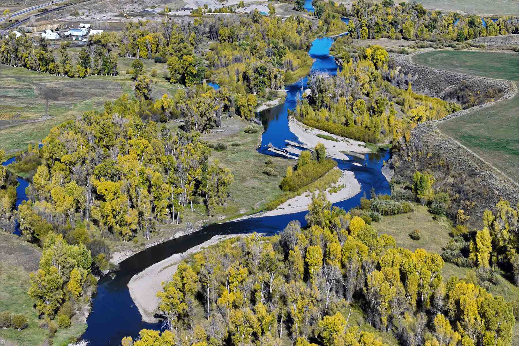 The Yampa River at dusk