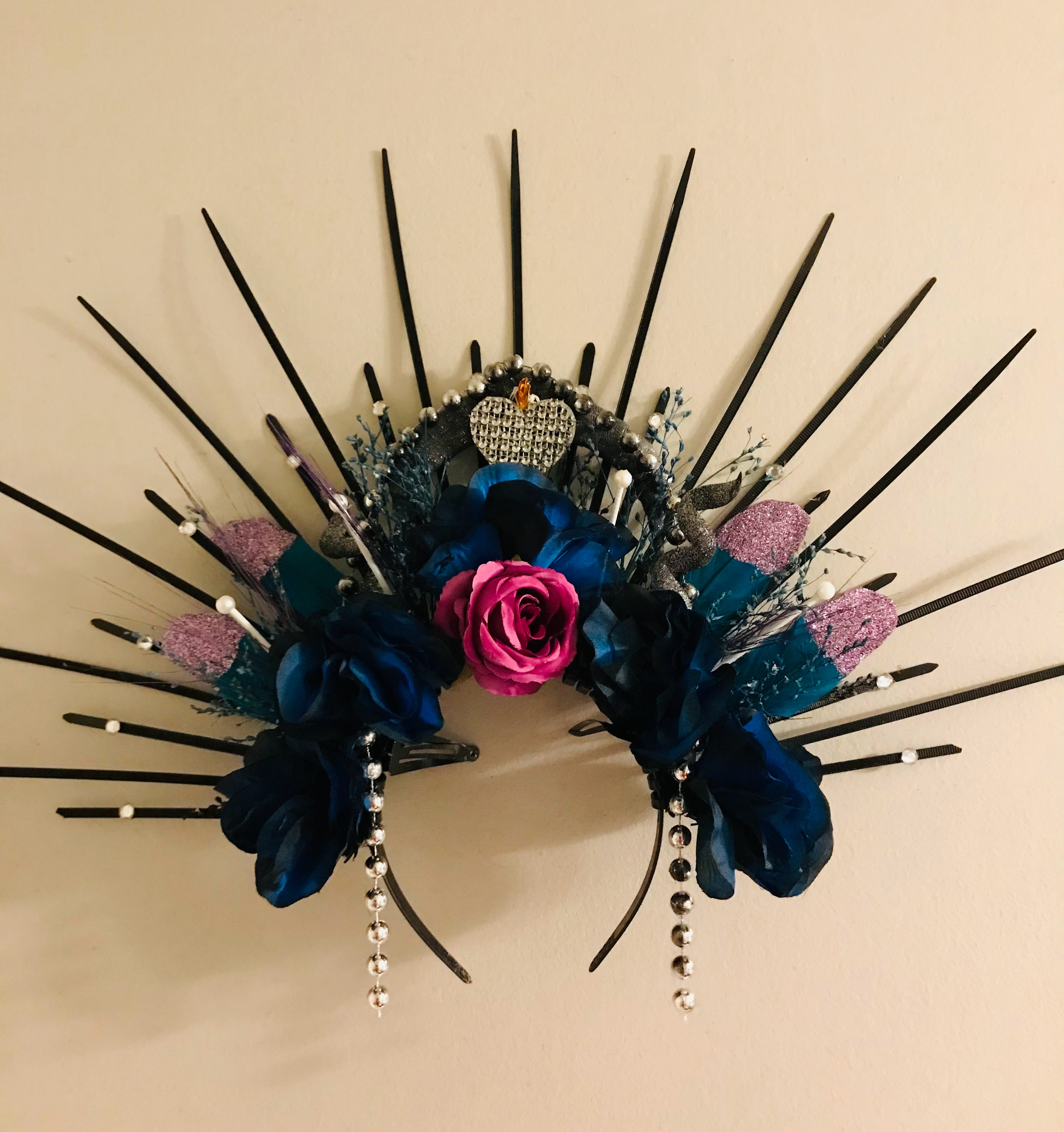 Teal & Black Spike Corona