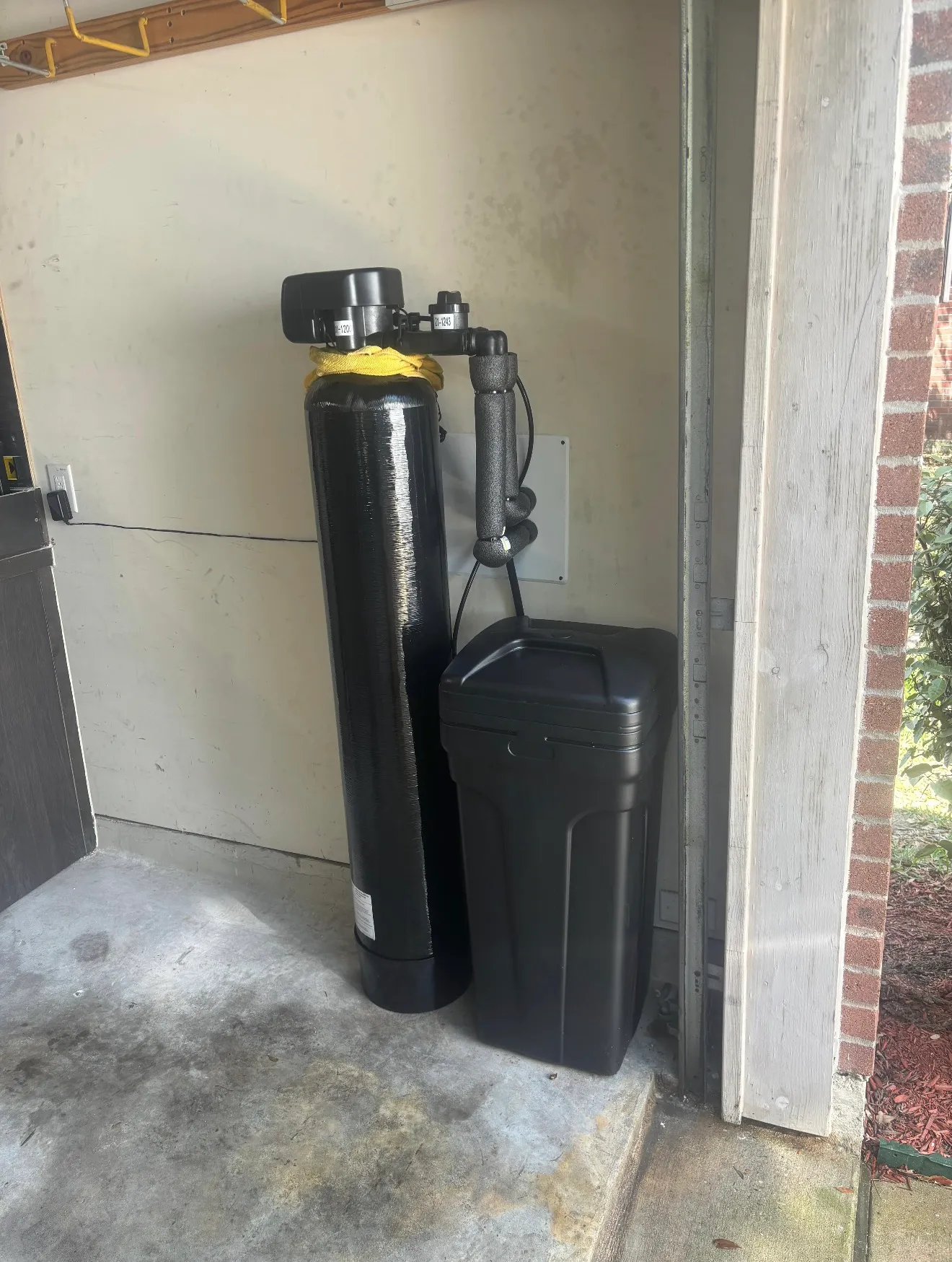 Water softener and filter system install