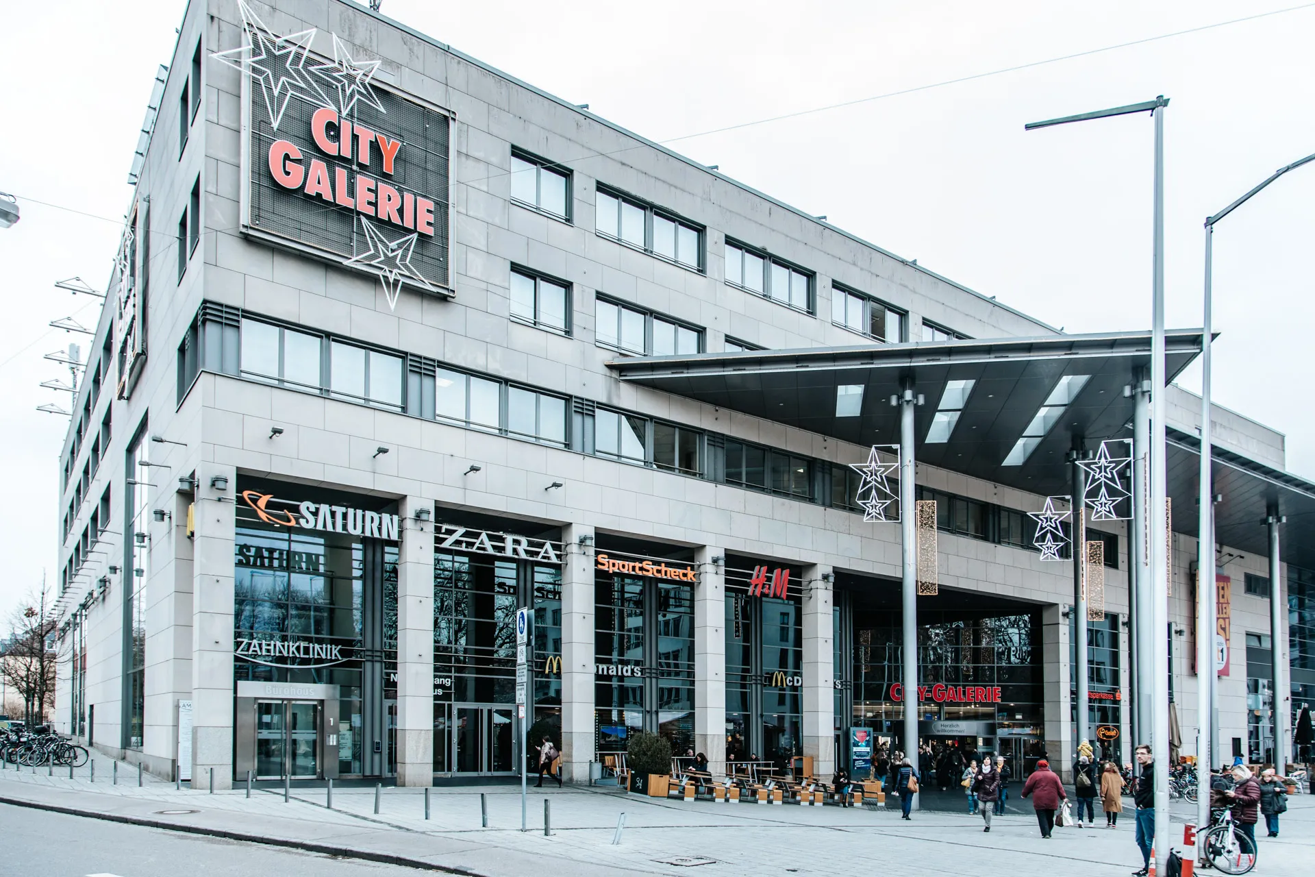 Die Augsburger City Galerie, Standort von AMEDIS