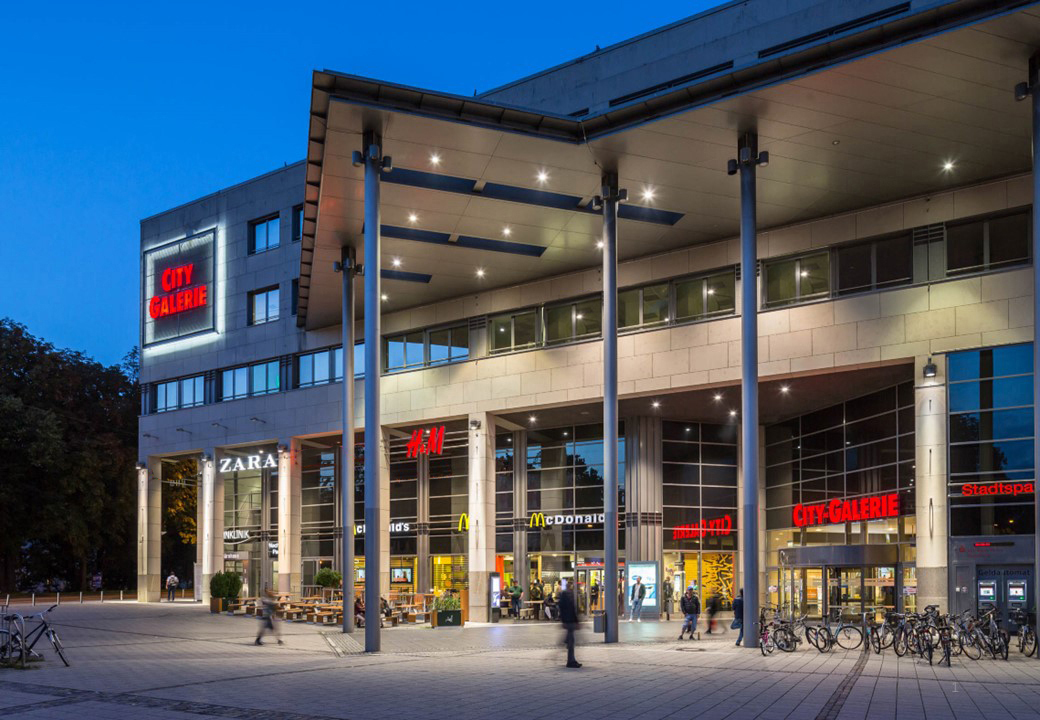 Die Augsburger City Galerie, Standort von AMEDIS