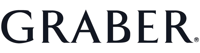 Graber window treatments logo, 1st Design Studio is an authorized dealer
