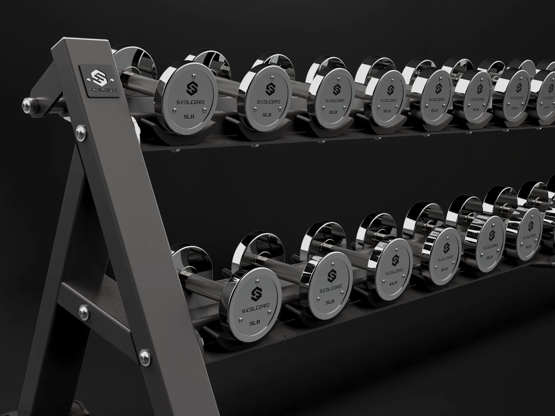 Skelcore dumbbell storage rack