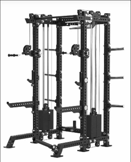 Skelcore Half Rack + Dual Pulleys (SK-RACK-HFRDP)