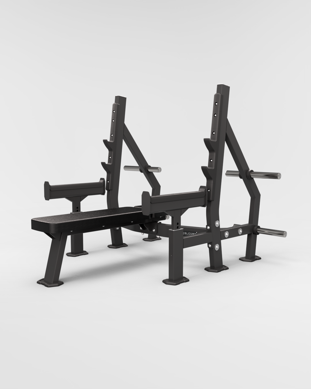 Skelcore Olympic Flat Bench Press with Safety Arms