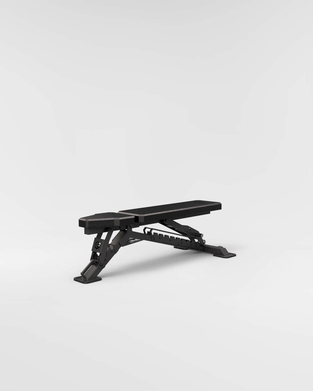 Skelcore Heavy Duty Black Adjustable Bench