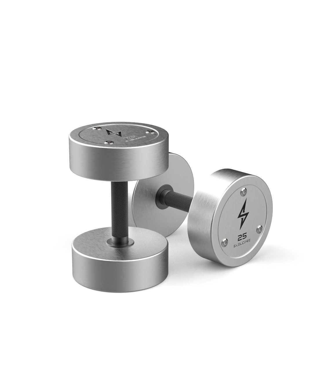 Skelcore Hard Chrome Steel Dumbbell (SK-CUSTOM-HCHROME-DB)