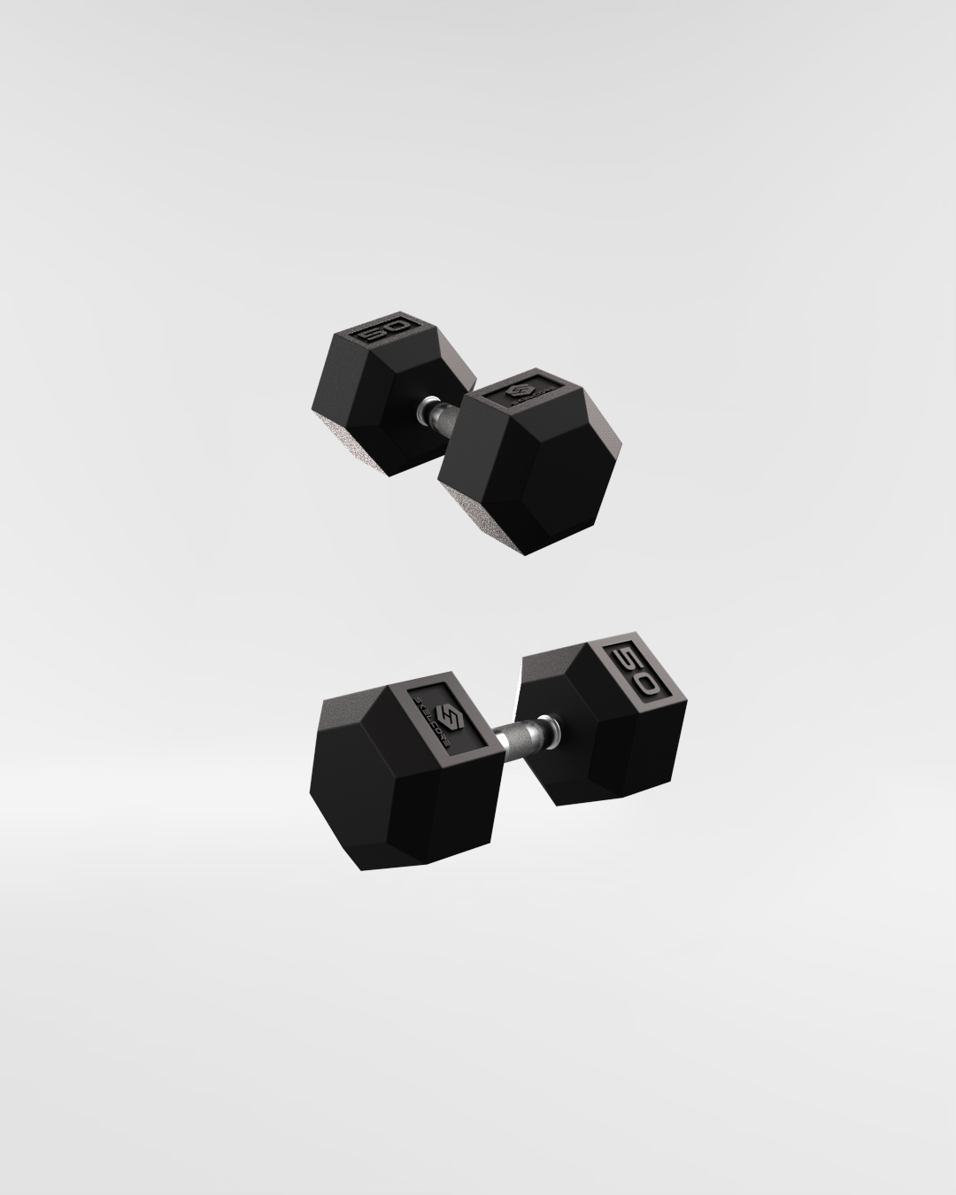 Skelcore Hex Rubber Dumbbell