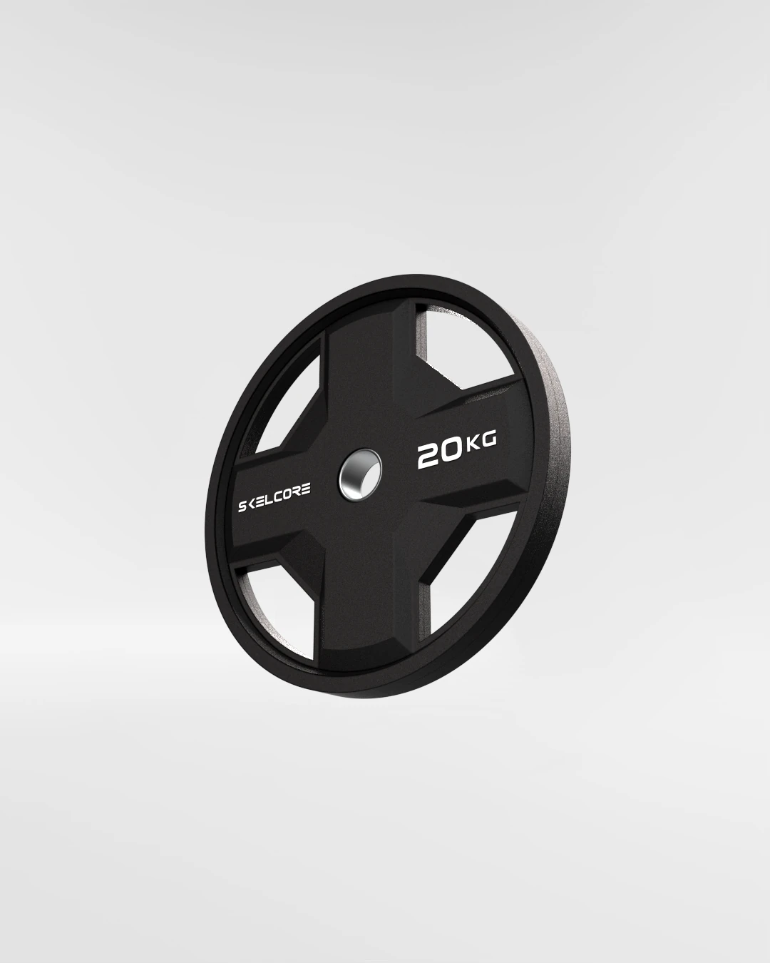 Quad-Grip Urethane Olympic Plate — 20 kg
