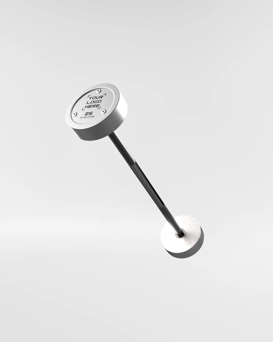 Hard Chrome Fixed Barbell — 25 kg