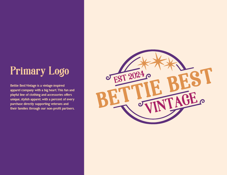 An indie vintage clothing brand required a logo and brand identity to begin promoting their new online apparel and accessories company.