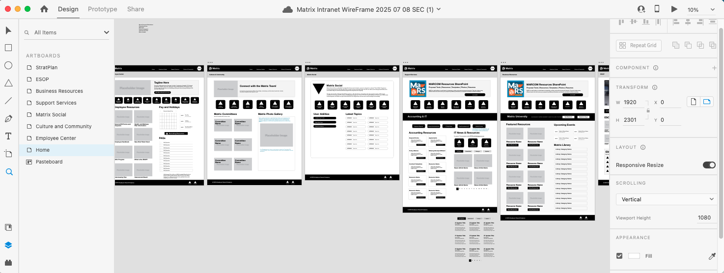 A company was using a folder structure on an old SharePoint infrastructure to provide company wide documents for multiple departments. As part of the MARCOM team, I developed a new web-based experience that utilized the SharePoint infrastructure but included custom SPFx webparts and embedded Power App solutions. The project also included branding and internal communication and promotional design.