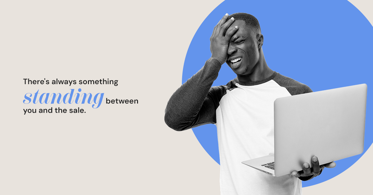 A man disappointed while looking at his laptop