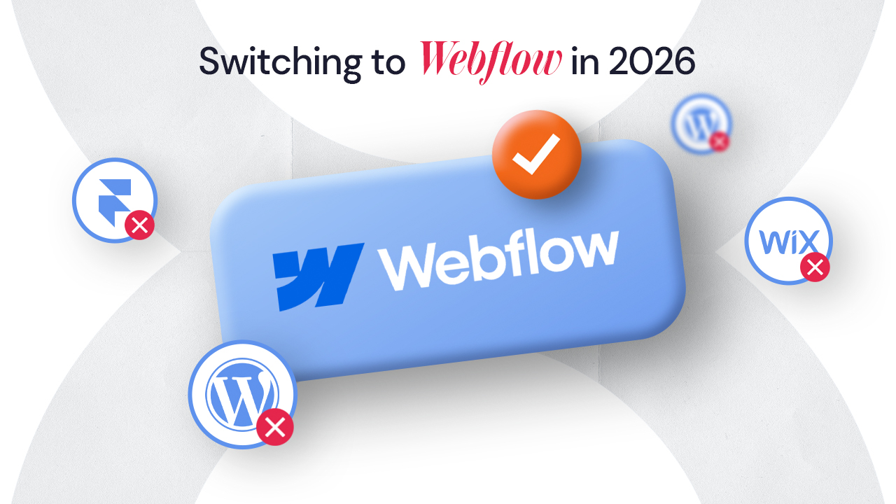 Webflow compared to WordPress, Wix, and Framer for agencies in 2026.