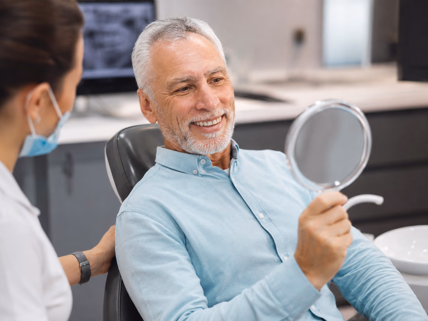 Prototype bridge try-in appointment for full-arch dental implants