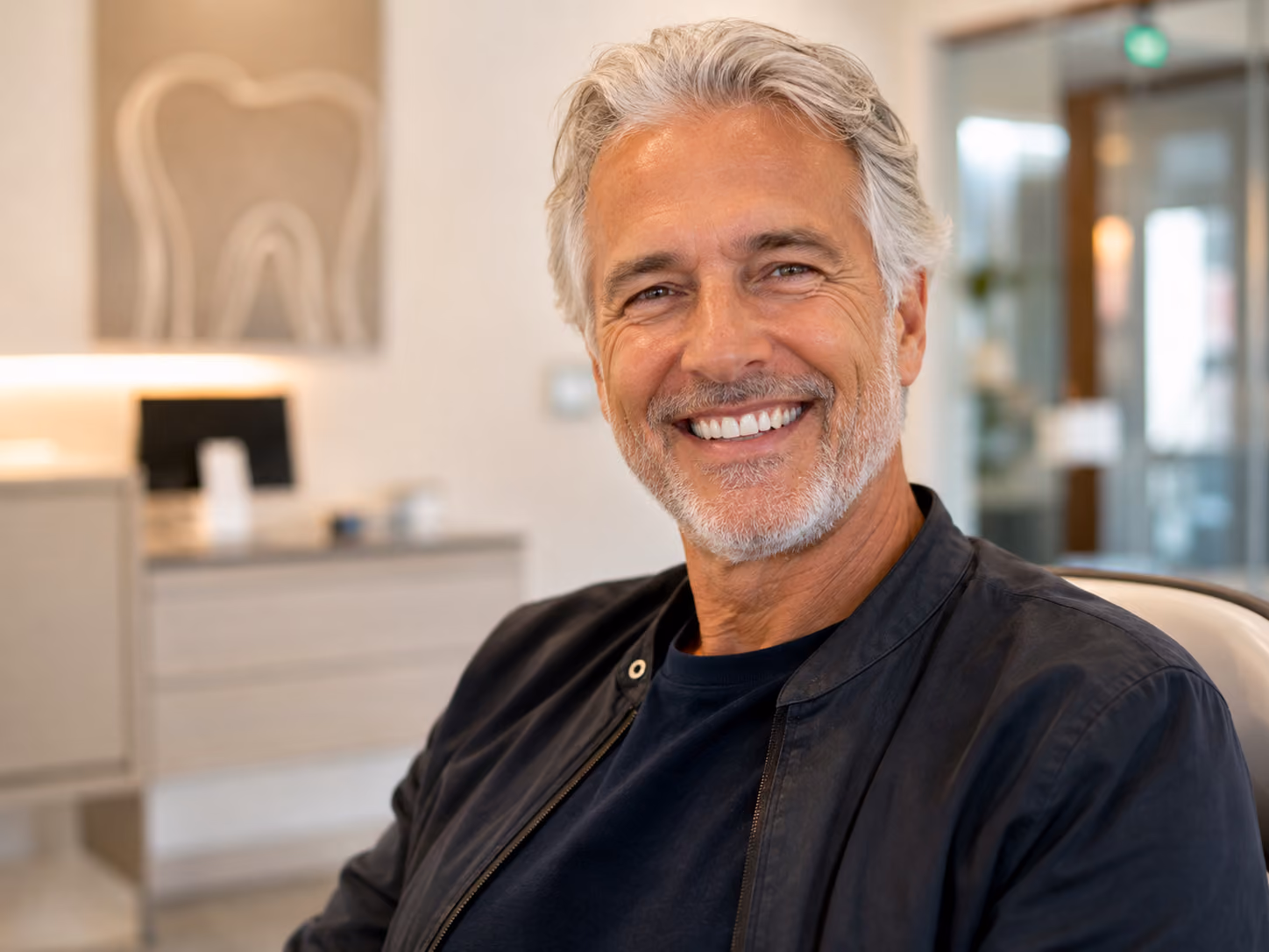 Final zirconia dental implant bridge delivery by Dr. Volland
