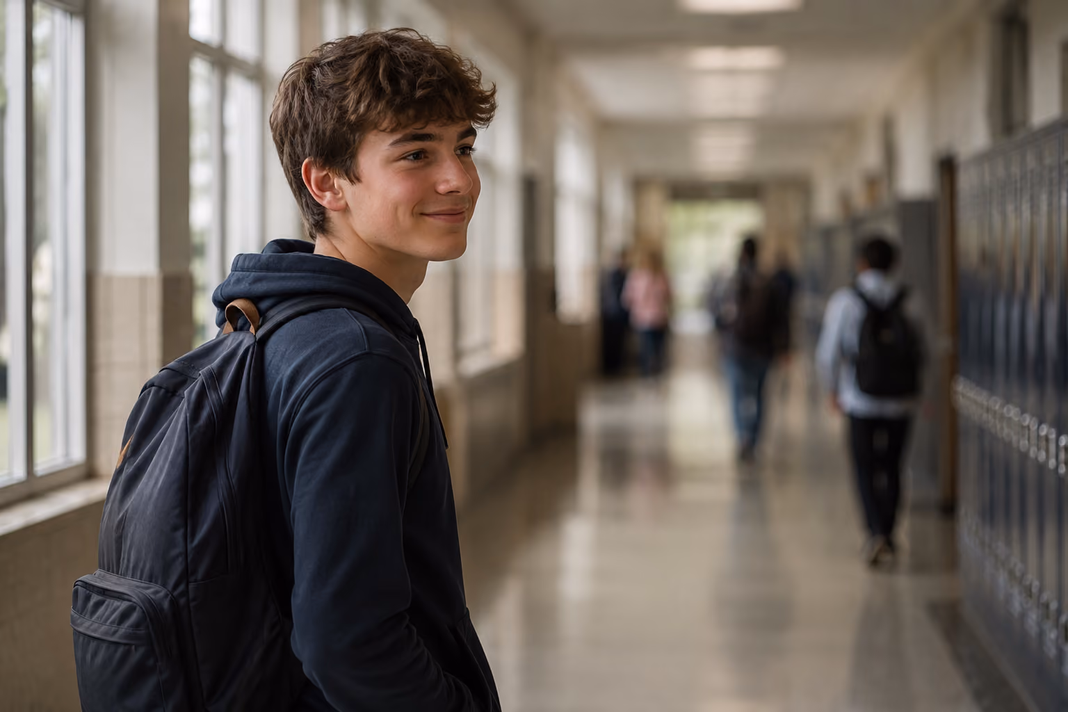 Teen patient returning to school days after wisdom teeth removal