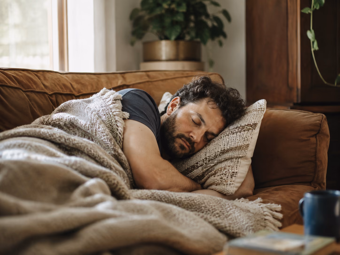 Patient resting at home the same day after IV sedation