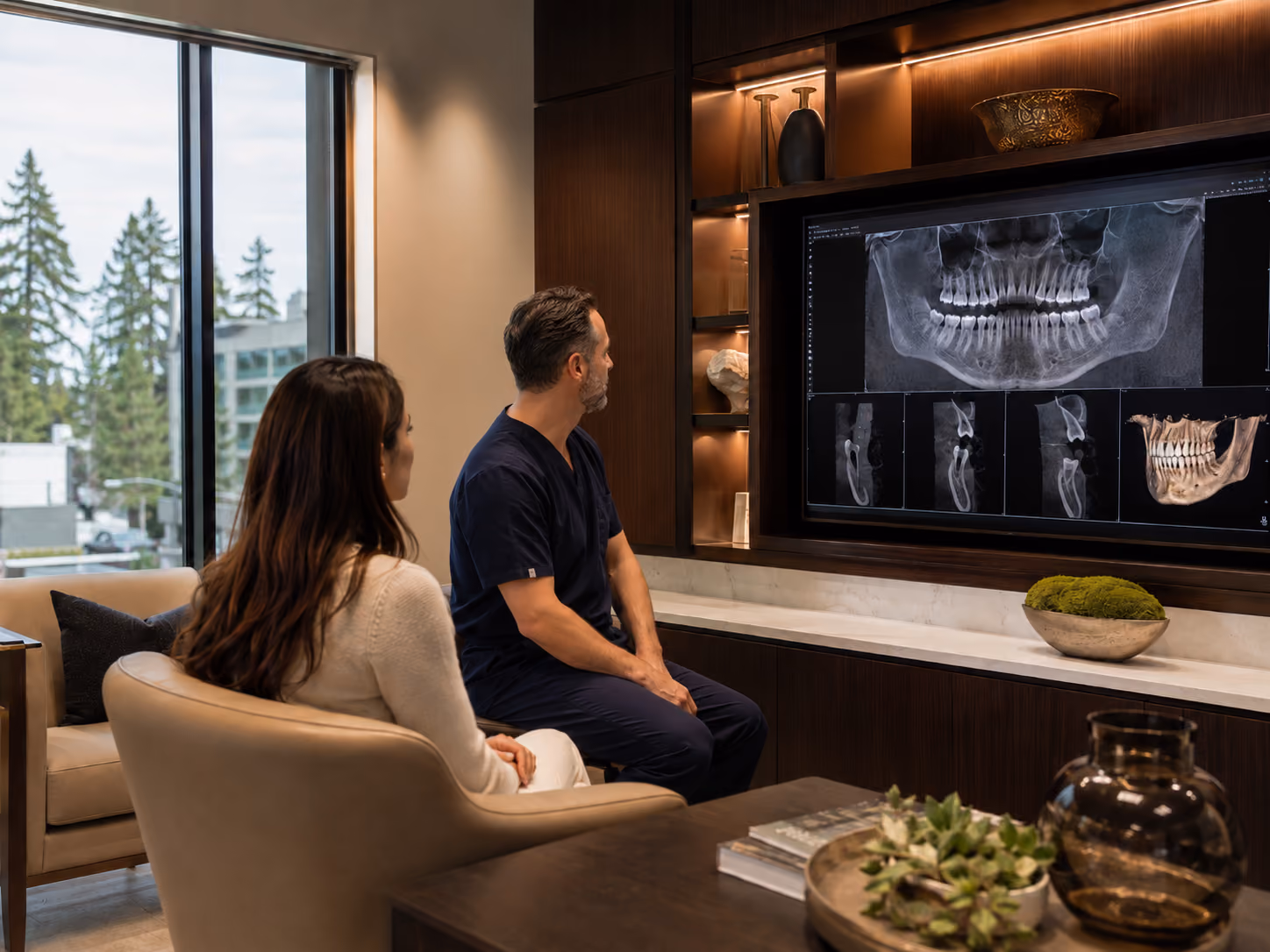 Consultation room with CBCT imaging for Lake Tapps patients at Elite Oral Surgery in Bonney Lake