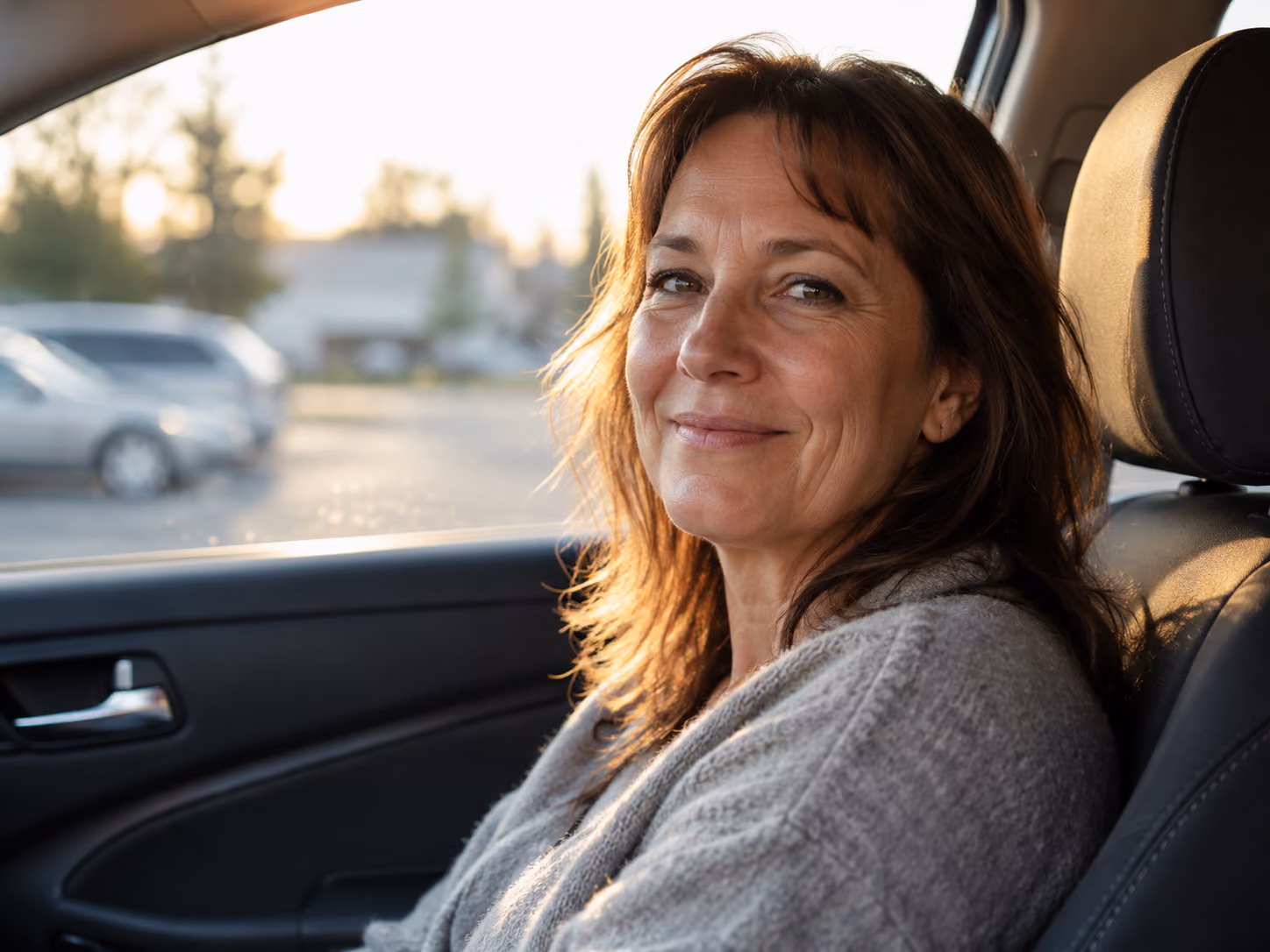 Patient driving home to Federal Way after final zirconia implant bridge delivery