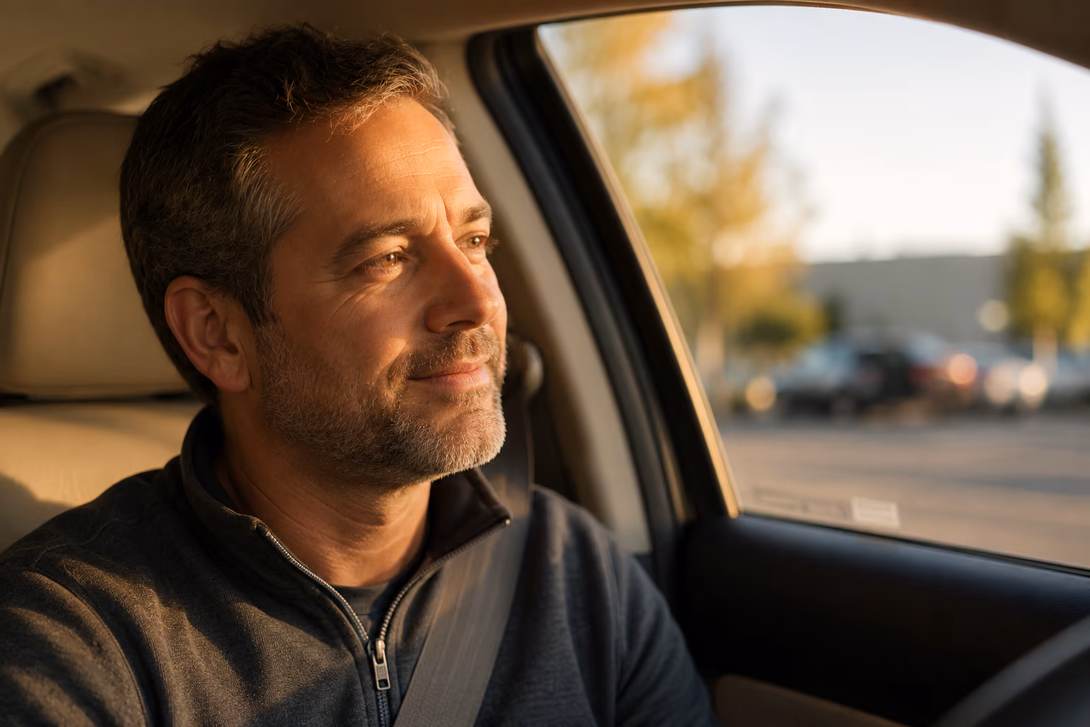 Patient driving home to Tacoma after final zirconia implant bridge delivery
