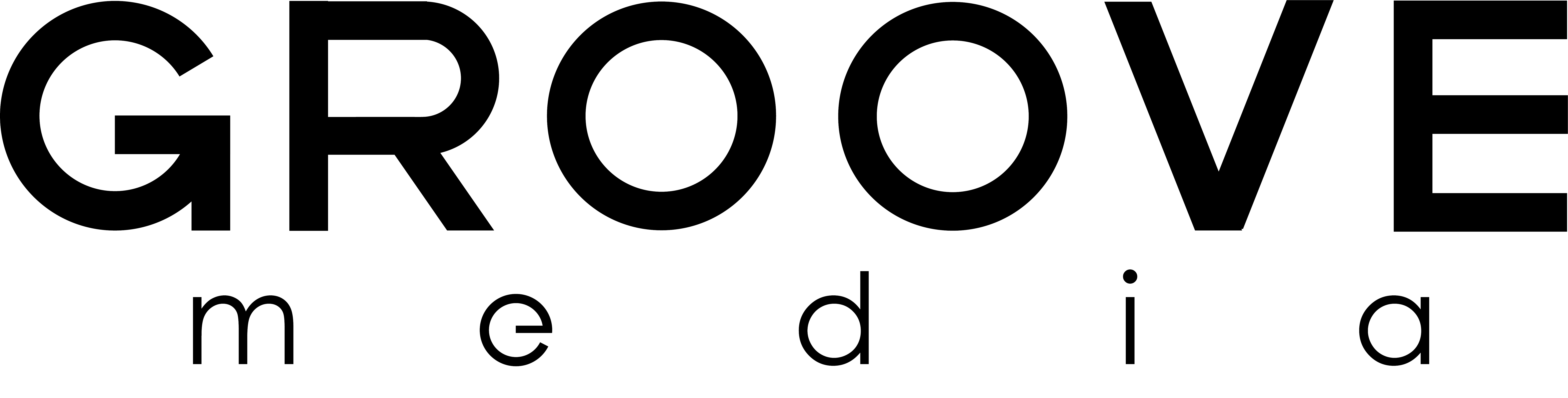 GROOVE Media logo, black